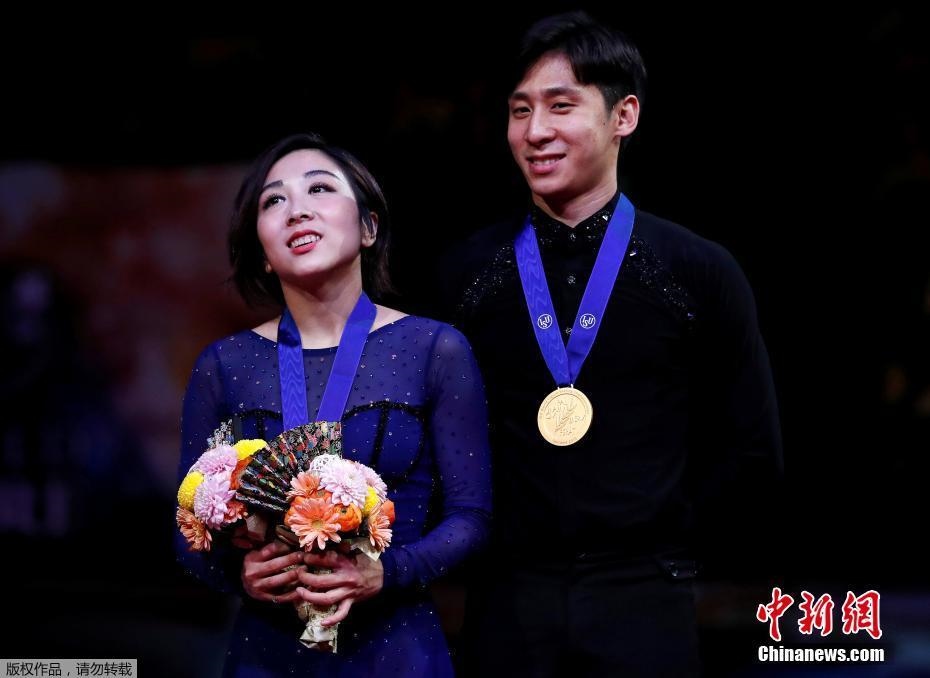 資料圖：隋文靜/韓聰奪冠。