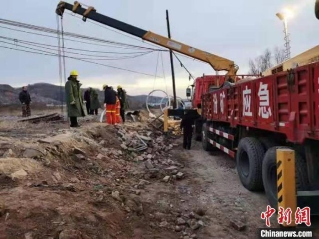 救援現(xiàn)場(chǎng)。 現(xiàn)場(chǎng)工作人員 供圖