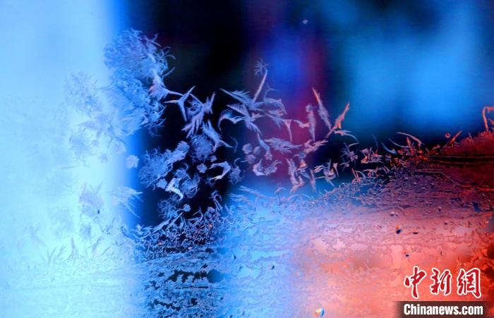 點(diǎn)點(diǎn)冰花像一個(gè)個(gè)小精靈?！O書程 攝