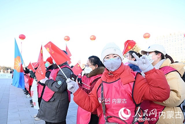 2022年呼和浩特市第七屆徒步迎新活動(dòng)現(xiàn)場(chǎng)。人民網(wǎng) 劉藝琳攝