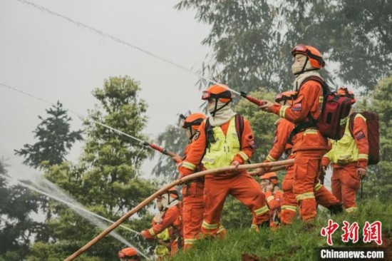 演練現場。瀘州消防供圖