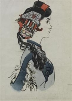 黃永玉創(chuàng)作的《阿詩(shī)瑪》插畫系列（1955年）