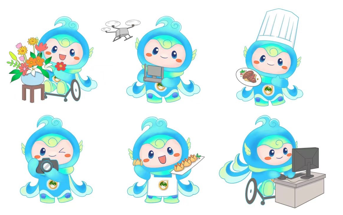 大賽吉祥物“泉能能”。濟南市籌委會供圖