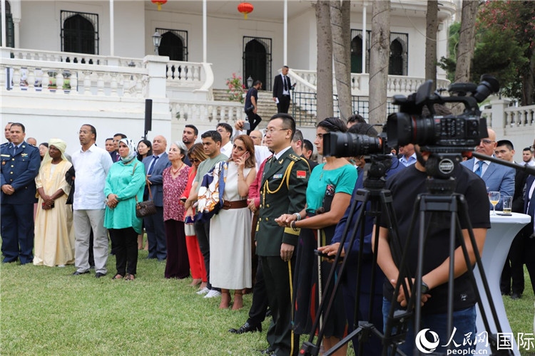 圖為招待會現(xiàn)場。人民網記者 王傳寶攝