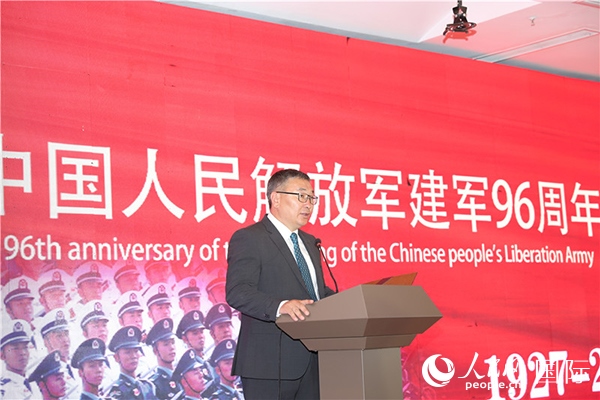 蒙古國國防部副部長瑪格奈致辭。人民網(wǎng)記者 霍文攝J