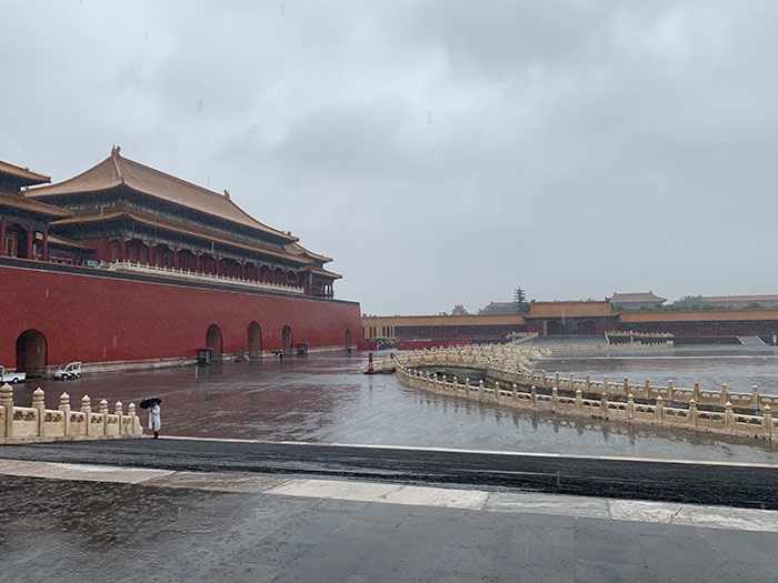 雨中故宮。人民網(wǎng)記者劉微 攝