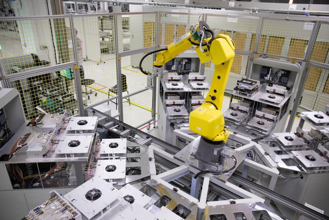 中興通訊“5G全連接智能工廠”。受訪者供圖