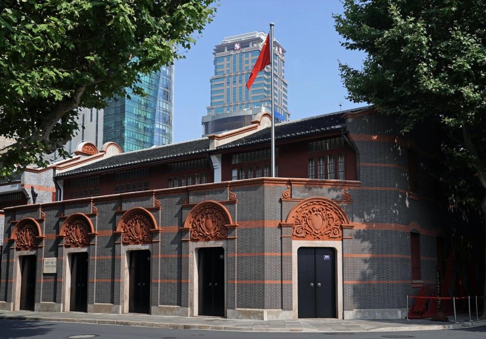 2023年6月9日拍攝的中共一大會址外景。新華社記者 劉穎 攝