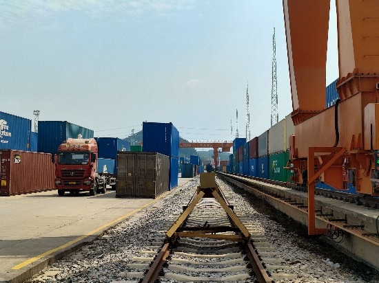 廣州東部公鐵聯(lián)運(yùn)樞紐（增城西站）。人民網(wǎng) 王雅蝶攝