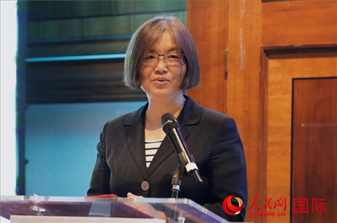 薛伶致辭。人民網(wǎng) 郭錦標攝