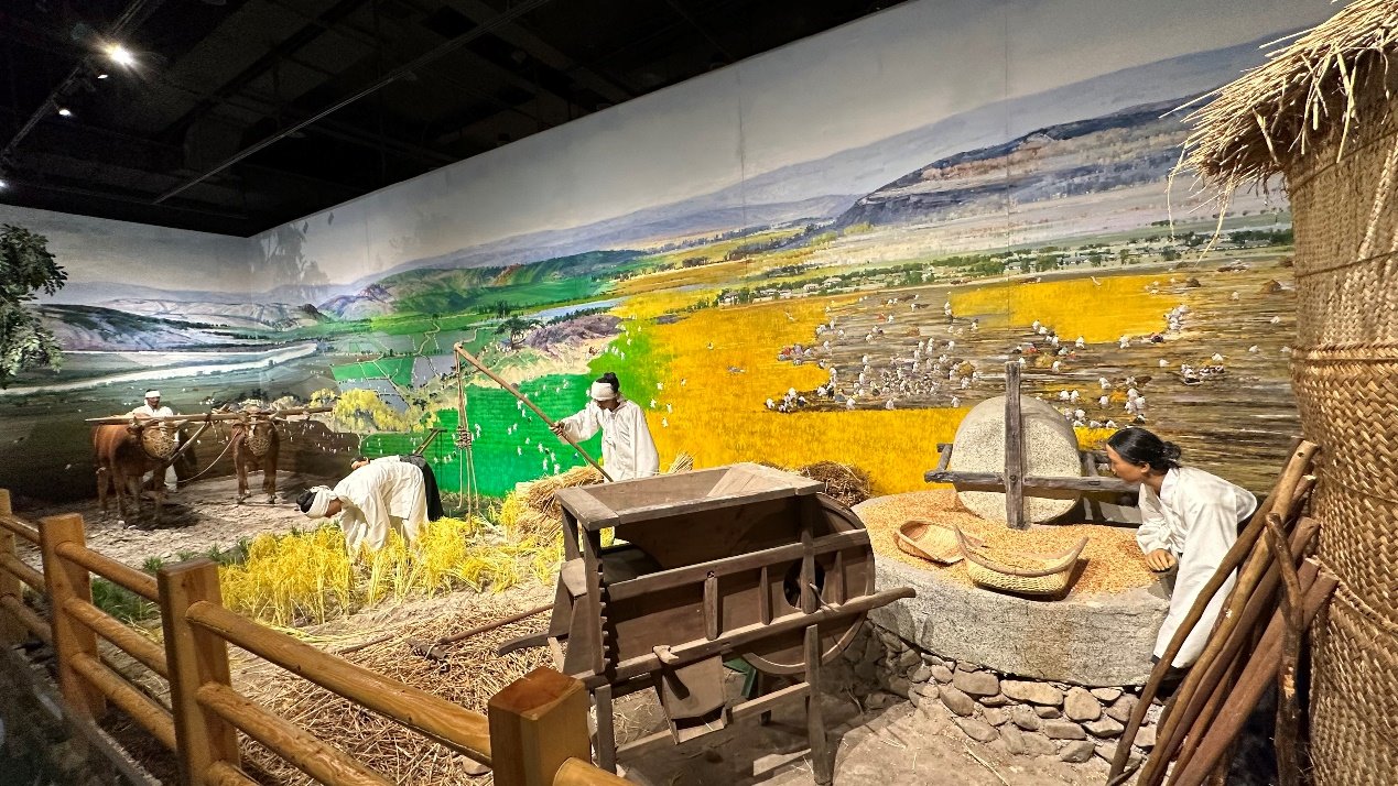 《朝鮮族民俗陳列》展廳。人民網(wǎng)記者 金洪花攝