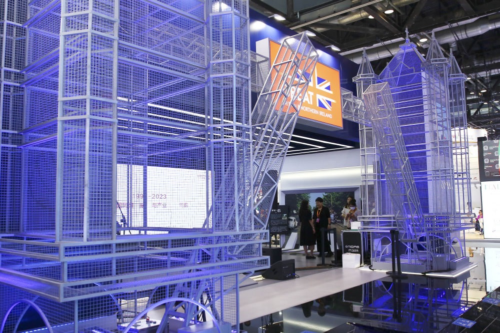 這是9月3日在國家會議中心綜合展區(qū)拍攝的英國展館。新華社記者 孫瑋彤 攝