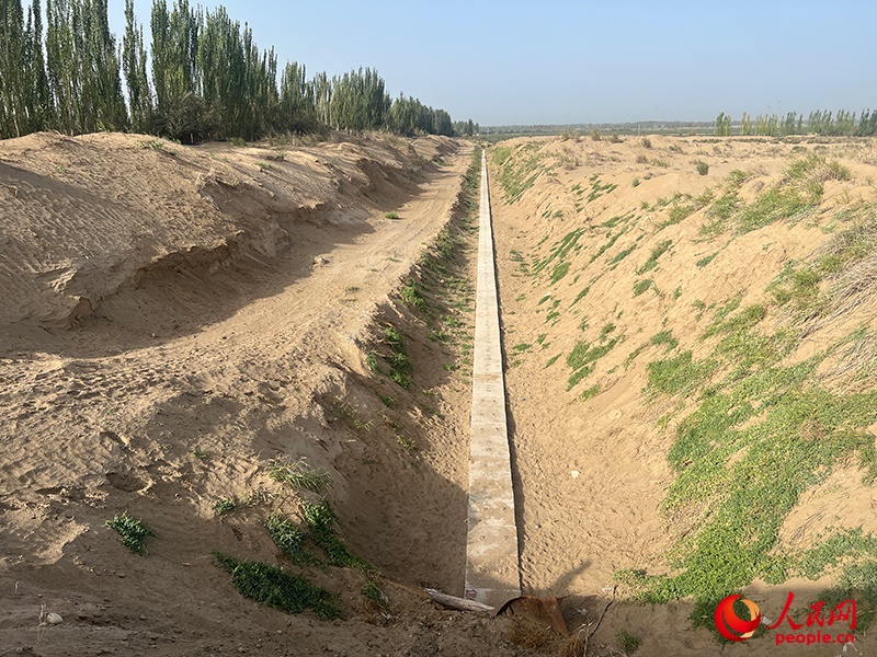 斗渠改造后，大大提高了輸水效率。人民網(wǎng)記者 常雪梅攝