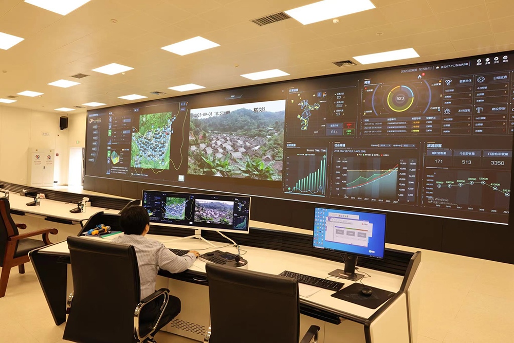 景邁山遺產(chǎn)監(jiān)測(cè)中心。普洱景邁山古茶林保護(hù)管理局供圖