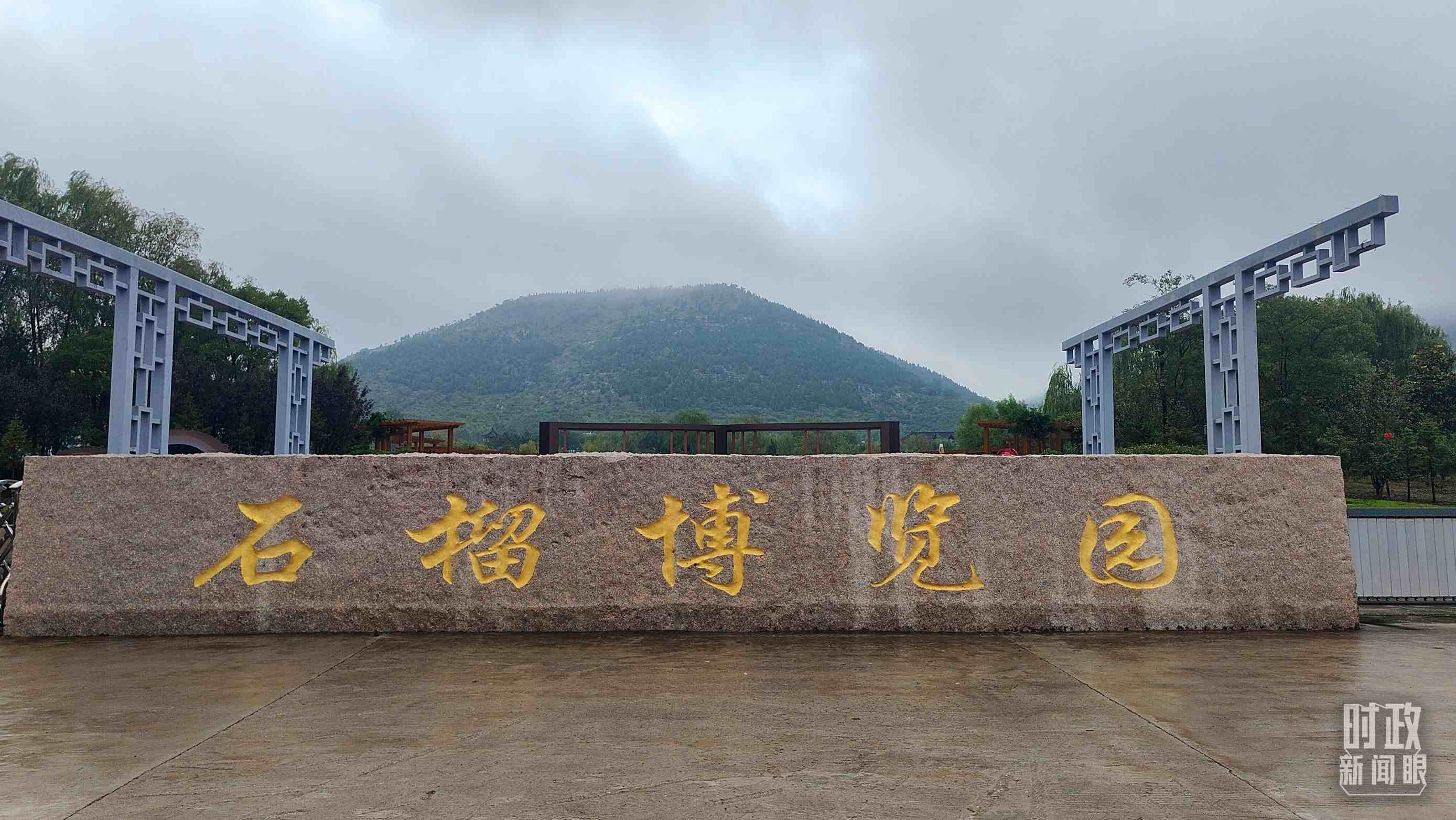 △石榴種質(zhì)資源庫位于石榴博覽園內(nèi)。（總臺央視記者楊立峰拍攝）