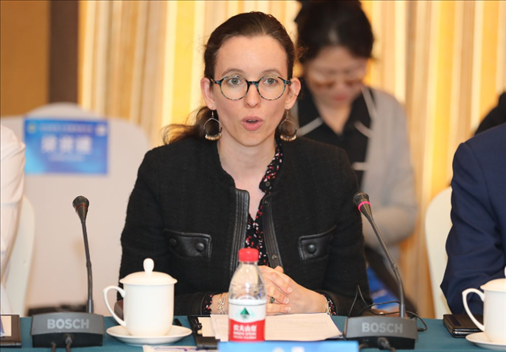 法國(guó)駐華大使館公使銜參贊白美燕致辭。主辦方供圖