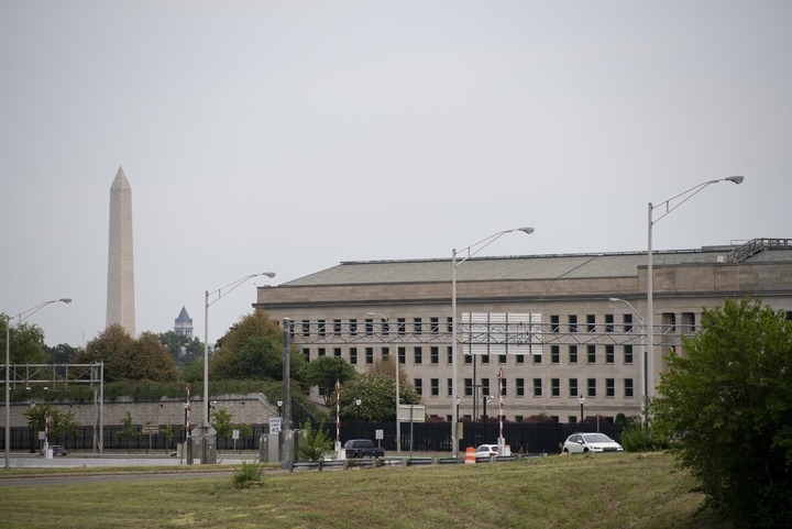 這是2021年8月3日在美國弗吉尼亞州阿靈頓拍攝的美國國防部所在地五角大樓。新華社記者劉杰攝