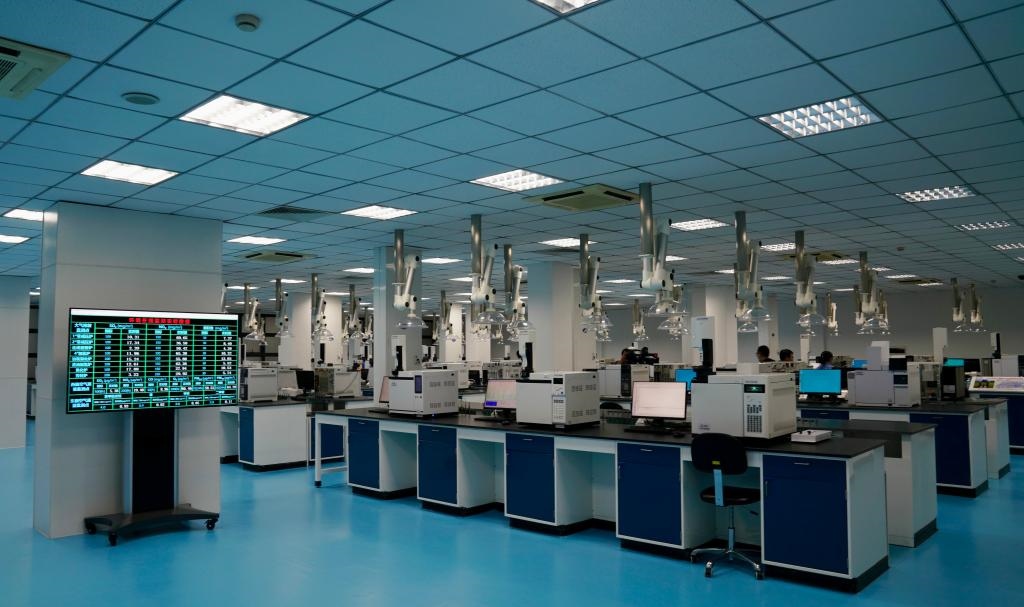 近日拍攝的公司檢驗(yàn)計(jì)量中心。新華社記者 胡晨歡 攝