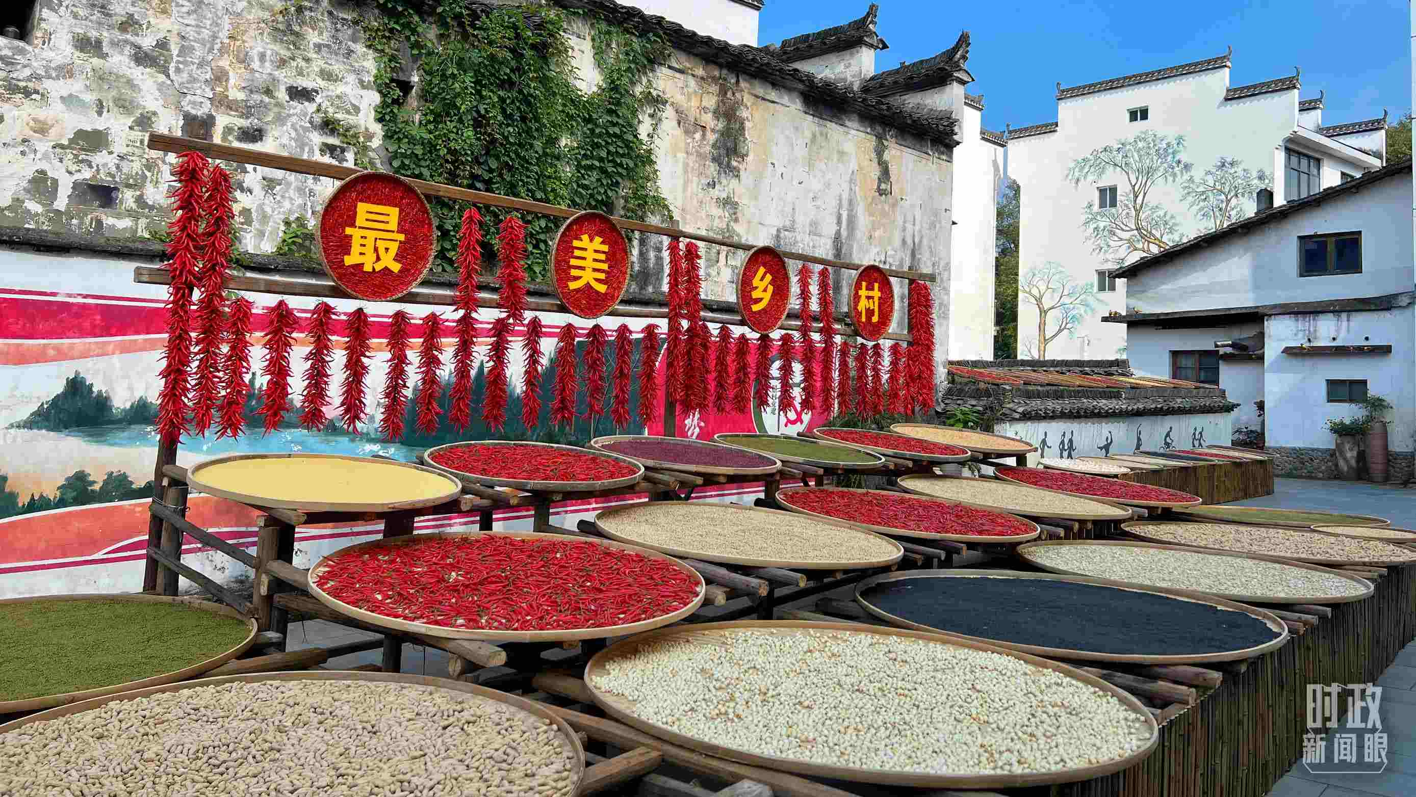 △婺源縣秋口鎮(zhèn)王村石門自然村。（總臺(tái)央視記者程鋮拍攝）