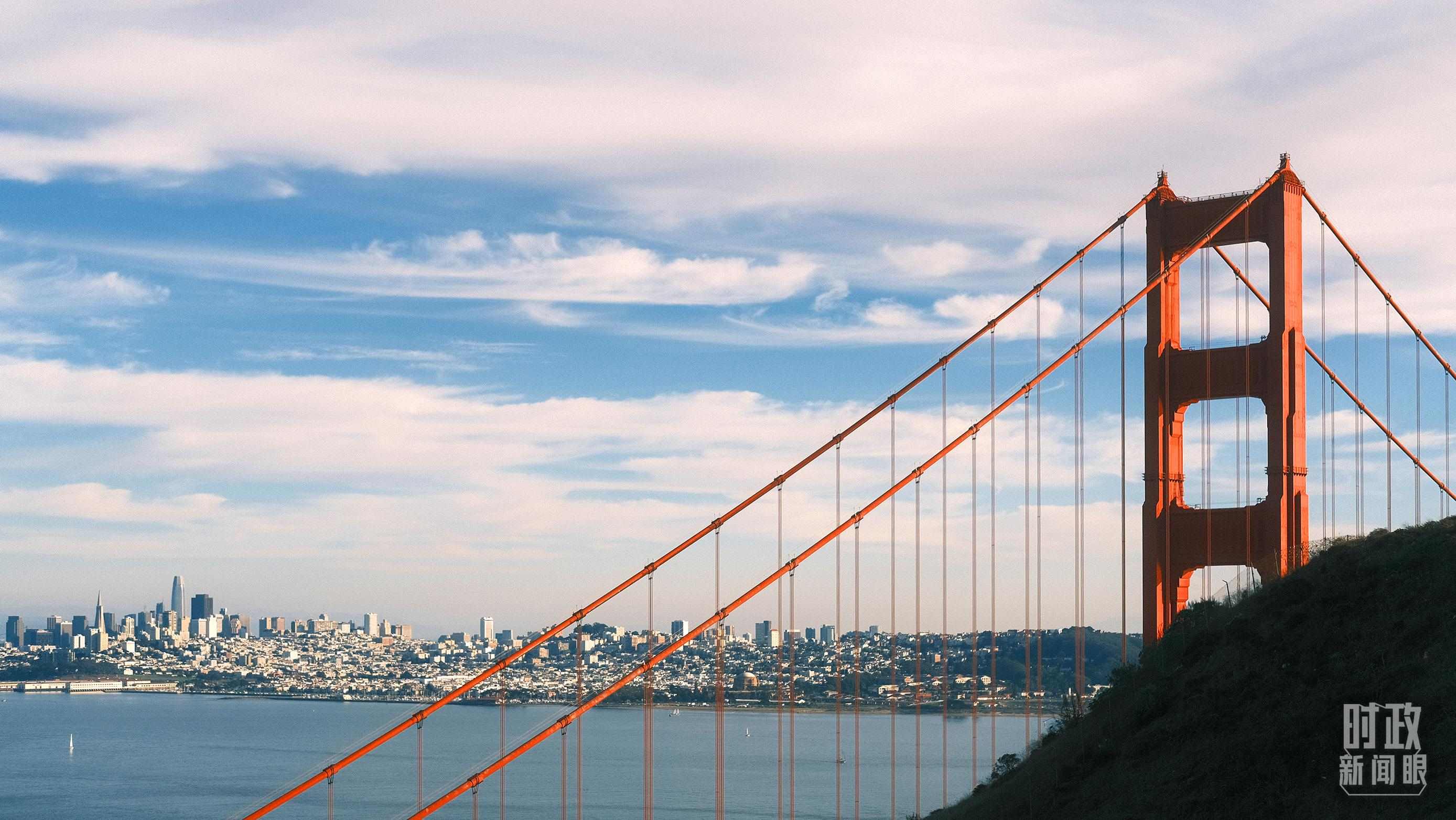 舊金山，金門大橋。（總臺(tái)央視記者盧心雨拍攝）