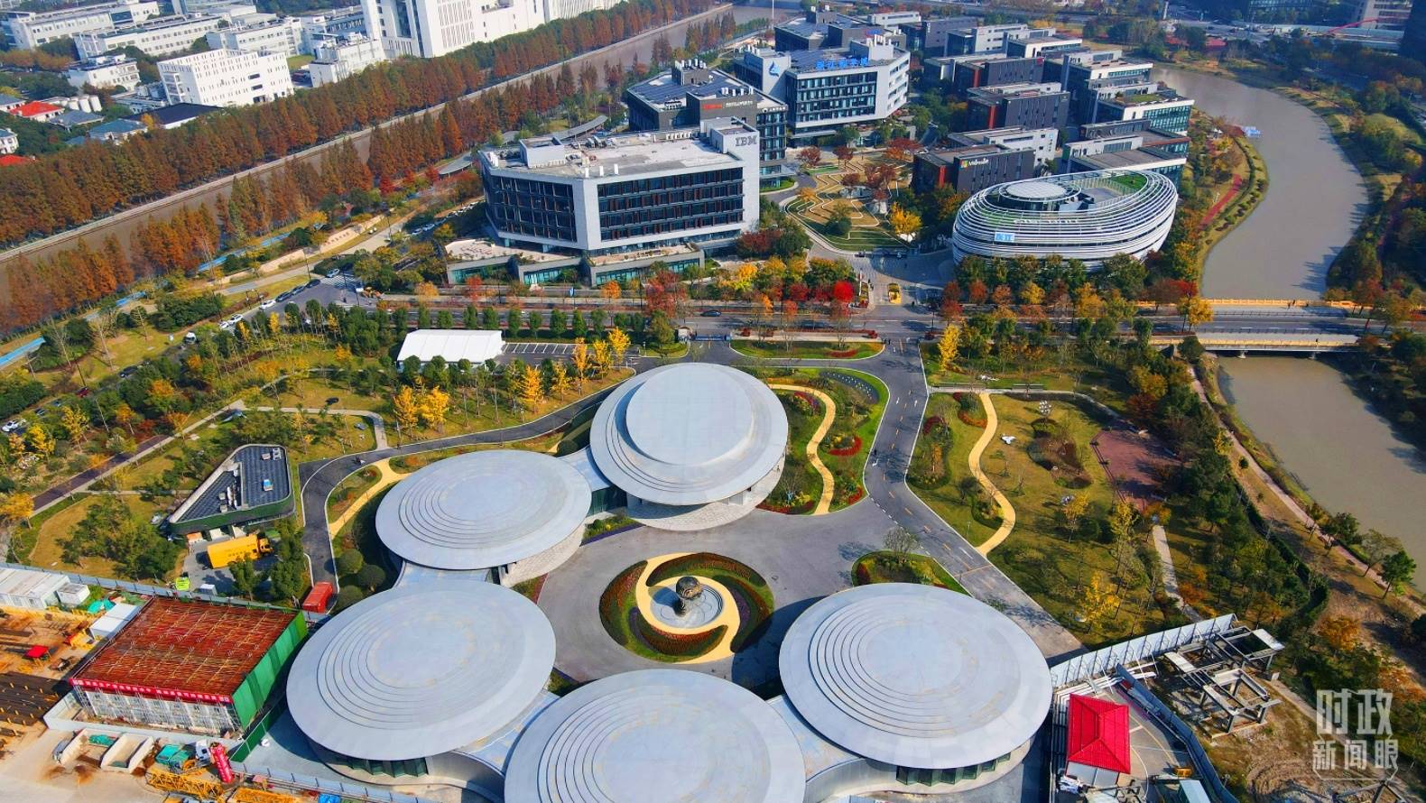 △張江科學(xué)城未來公園。（總臺央視記者范凱拍攝）