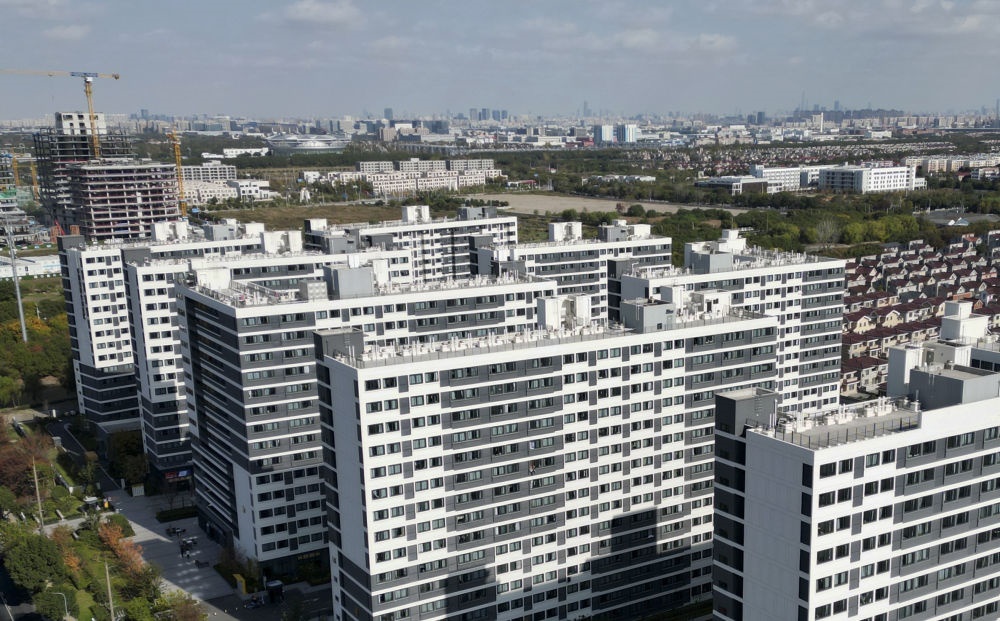 社區(qū)外景（無人機(jī)照片）。