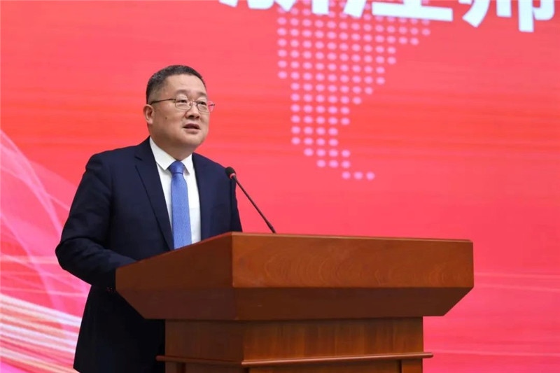 浙江師范大學(xué)黨委書記鄭孟狀致辭。主辦方供圖