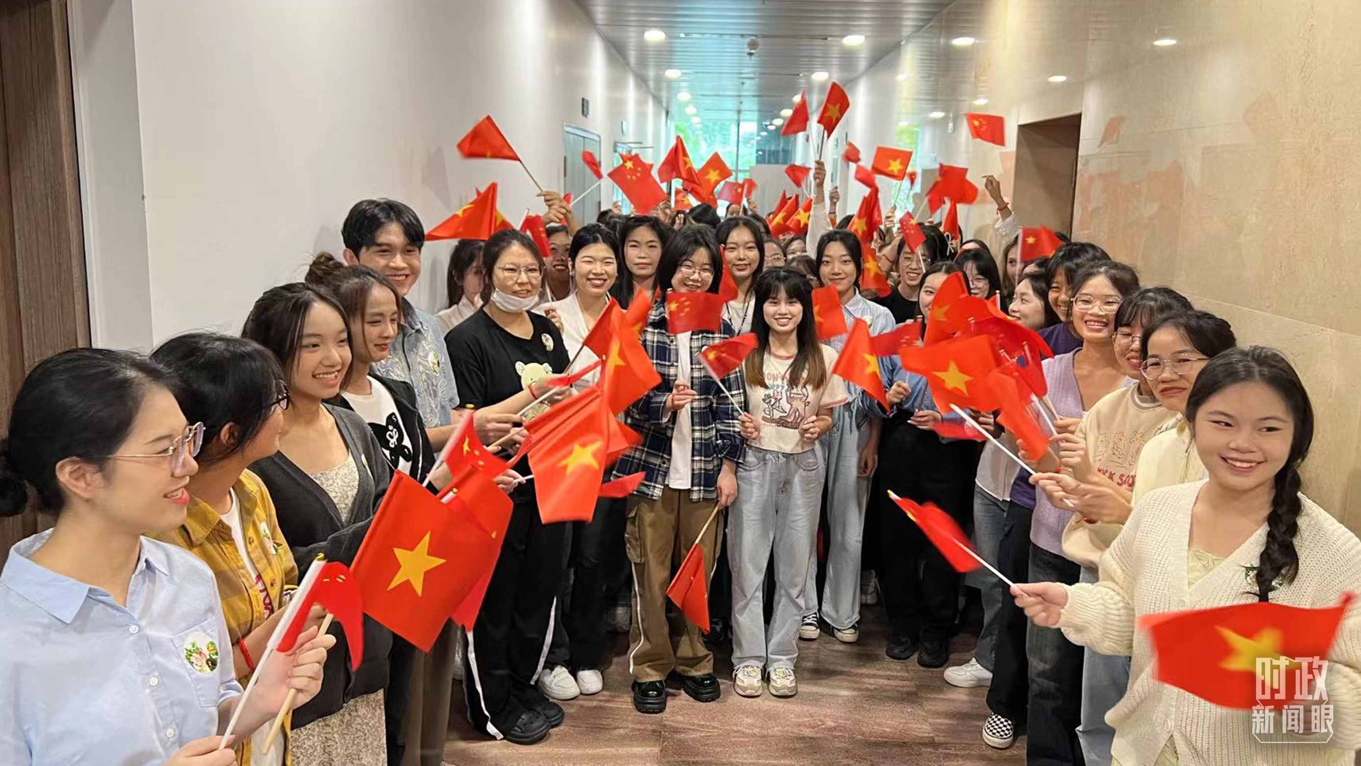 △中越青年齊聚一堂。（總臺央視記者程鋮拍攝）