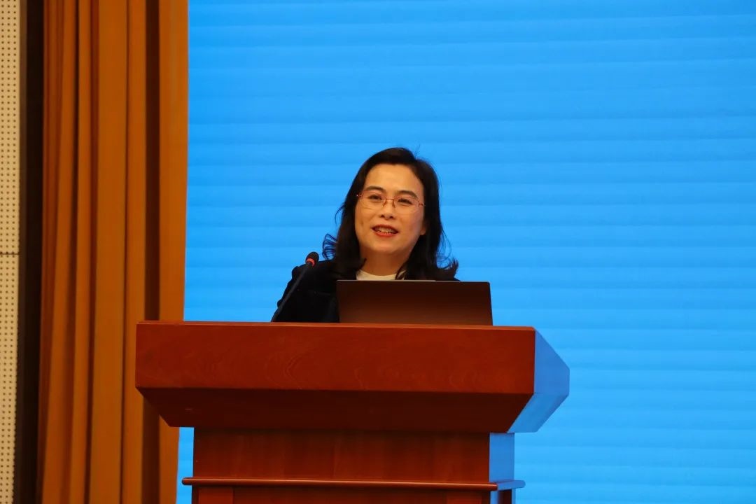 浙江師范大學(xué)副校長張建珍致辭。主辦方供圖