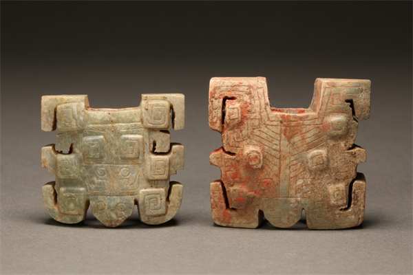 獸面形玉飾件。國(guó)家文物局供圖