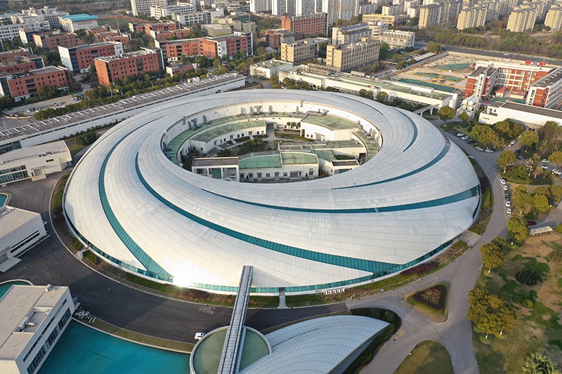 2019年3月12日，航拍上海光源項目。