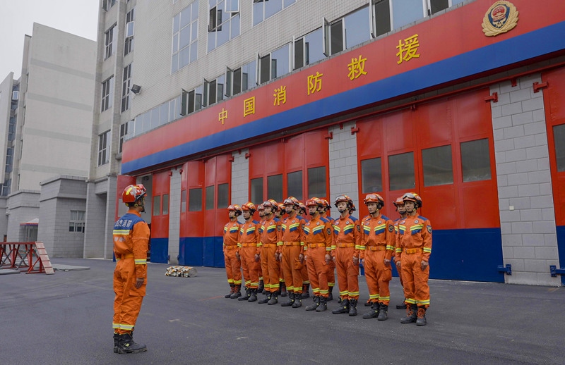 集結(jié)列隊(duì)。受訪者供圖