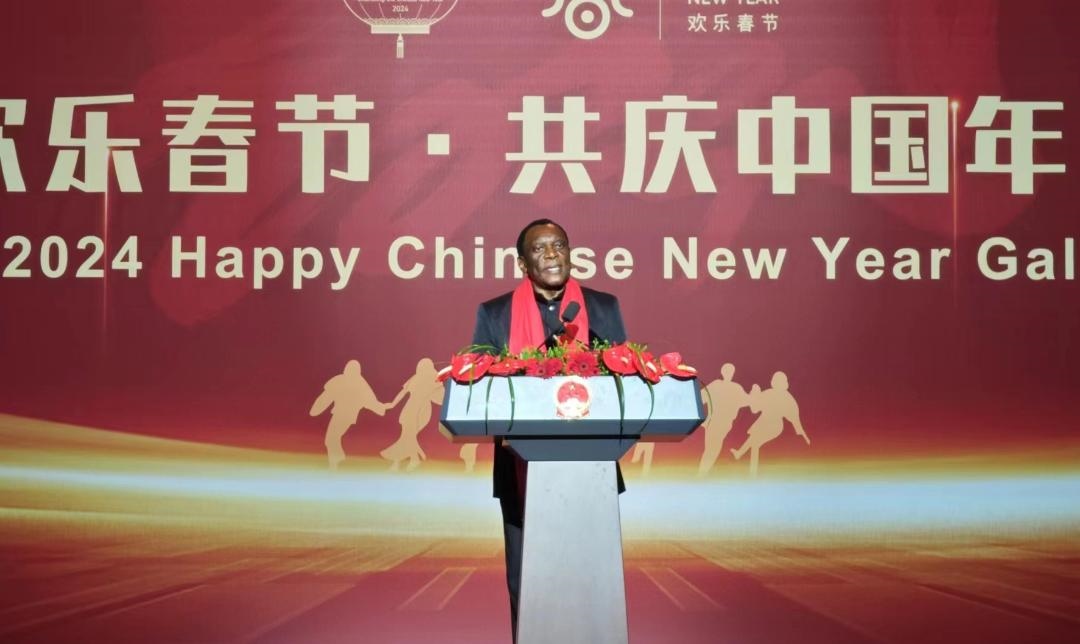 南非駐華大使謝勝文閣下致辭。中國駐南非大使館供圖