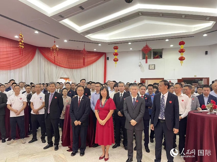 駐尼日利亞使館春節(jié)招待會現(xiàn)場。人民網(wǎng)記者 姜宣攝