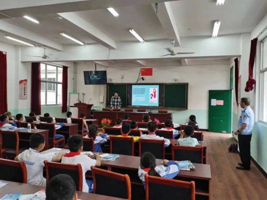 安全知識宣傳進校園。將樂縣農業(yè)農村局供圖