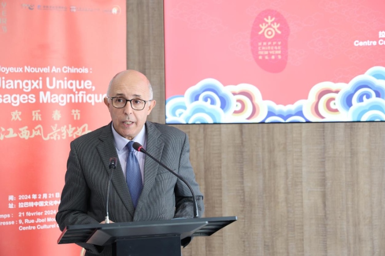 拉巴特文化藝術(shù)遺產(chǎn)復(fù)興協(xié)會主席德里希致辭。霍晶攝