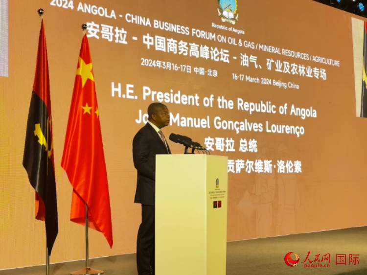 安哥拉總統(tǒng)若昂·曼努埃爾·貢薩爾維斯·洛倫索。人民網(wǎng)記者 張榮攝