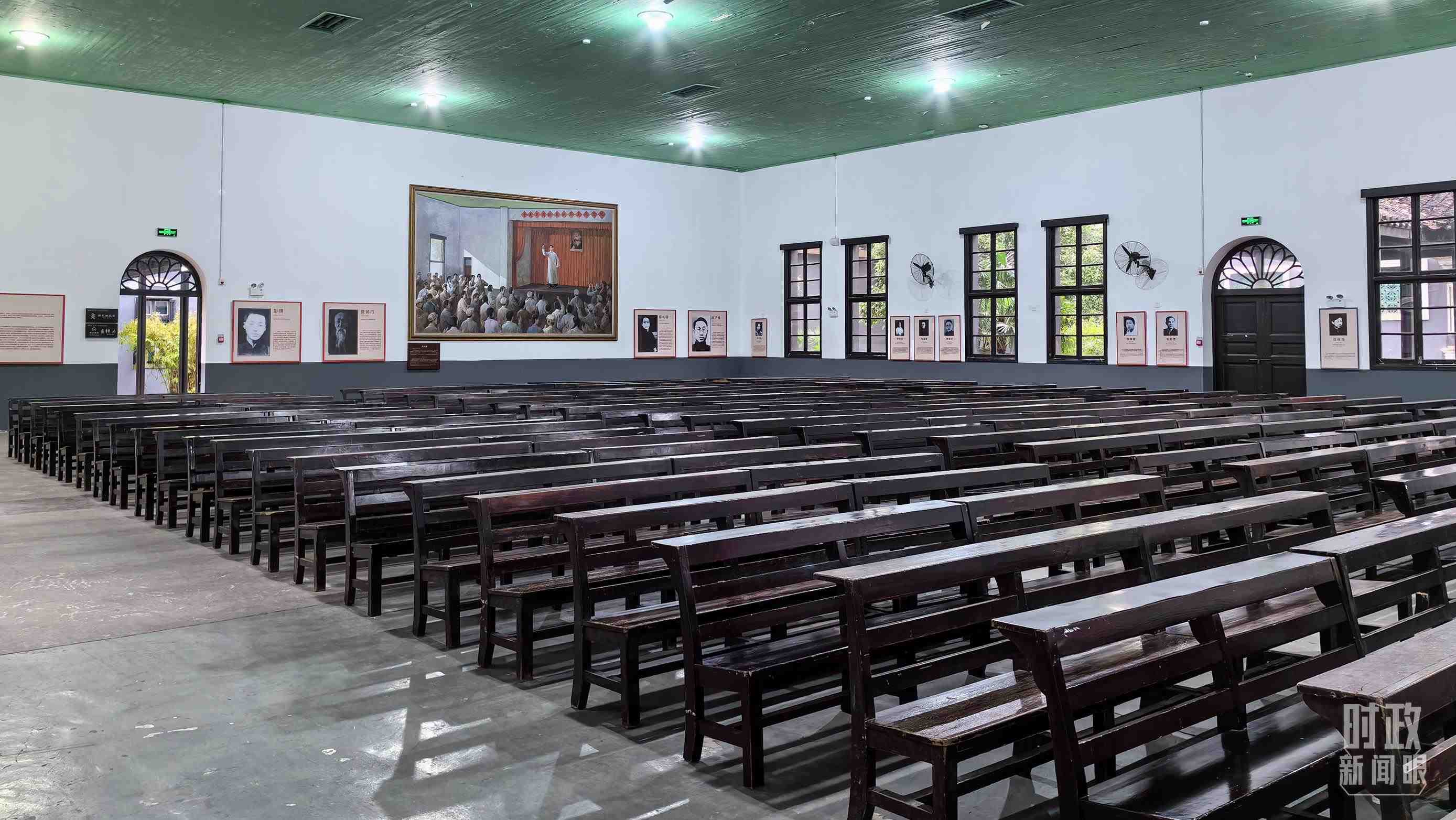 △湖南第一師范學(xué)院（城南書院校區(qū)）大禮堂。（總臺央視記者趙化拍攝）