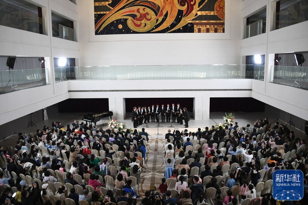 3月21日拍攝的“春暖·金融街韻律專場(chǎng)音樂會(huì)”現(xiàn)場(chǎng)。新華社記者 任超 攝