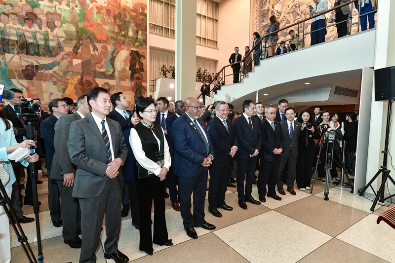 圖為“遇鑒漢字，和合共生”漢字展活動(dòng)現(xiàn)場(chǎng)。（主辦方供圖）