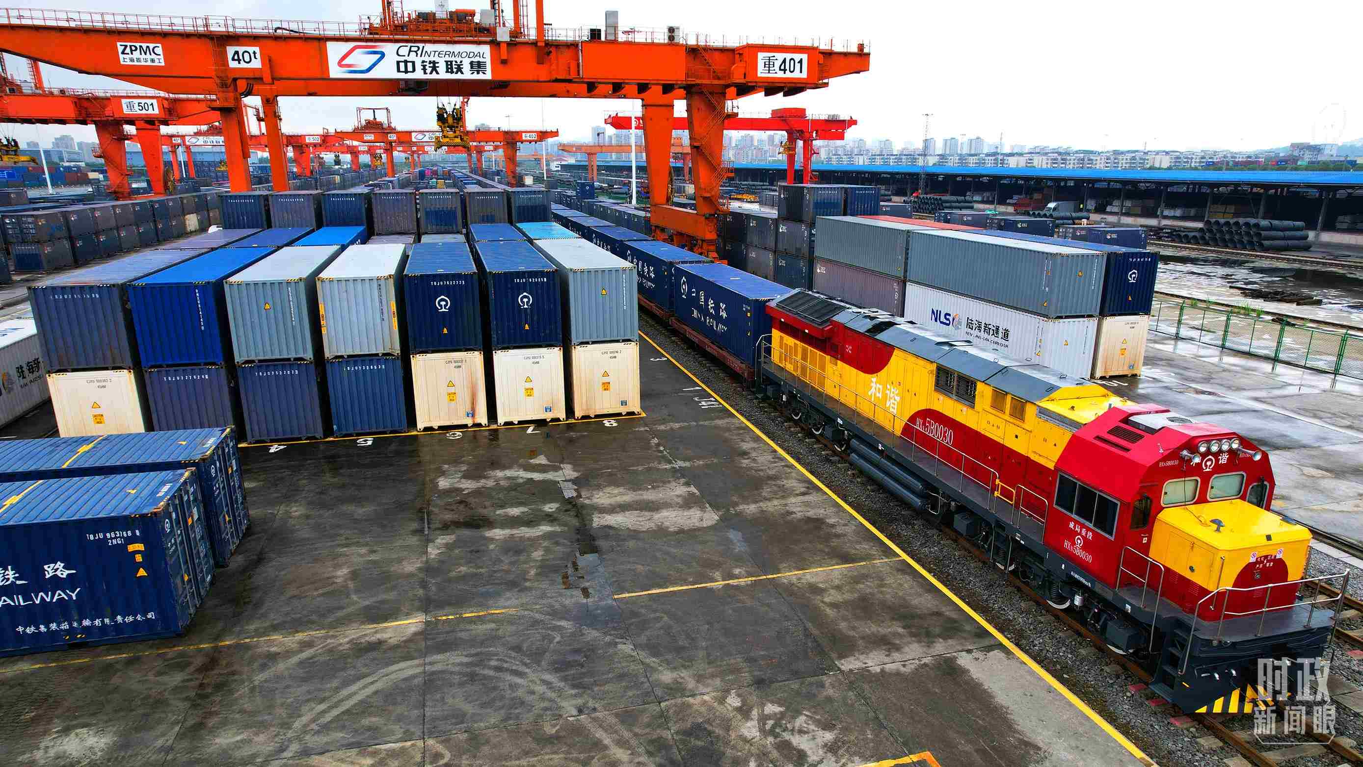 △重慶國際物流樞紐園區(qū)。（總臺記者劉雨拍攝）