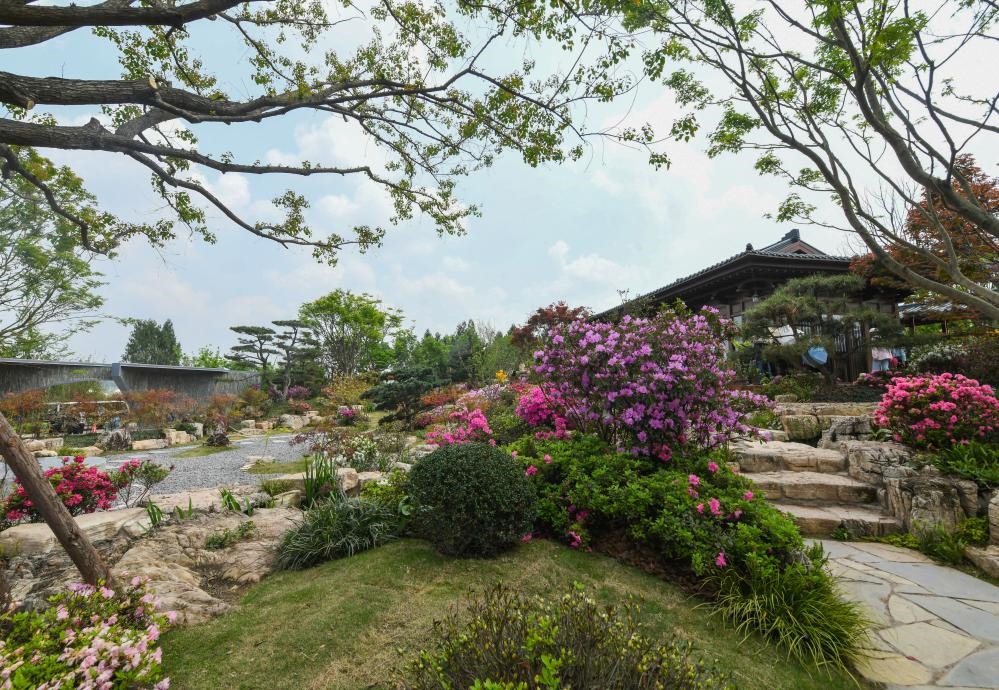 這是2024年4月12日拍攝的成都世園會(huì)主會(huì)場(chǎng)寧波園。新華社記者 王曦 攝