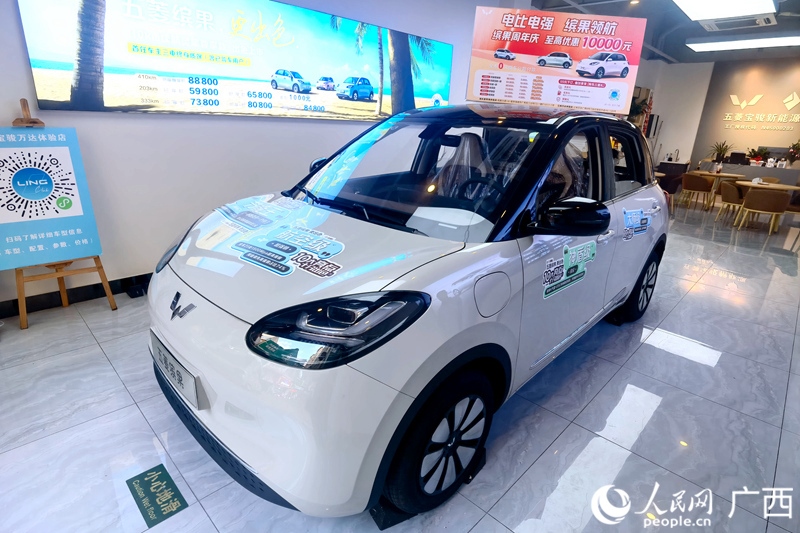 五菱汽車推出置換補(bǔ)貼。人民網(wǎng)記者 陳燕攝