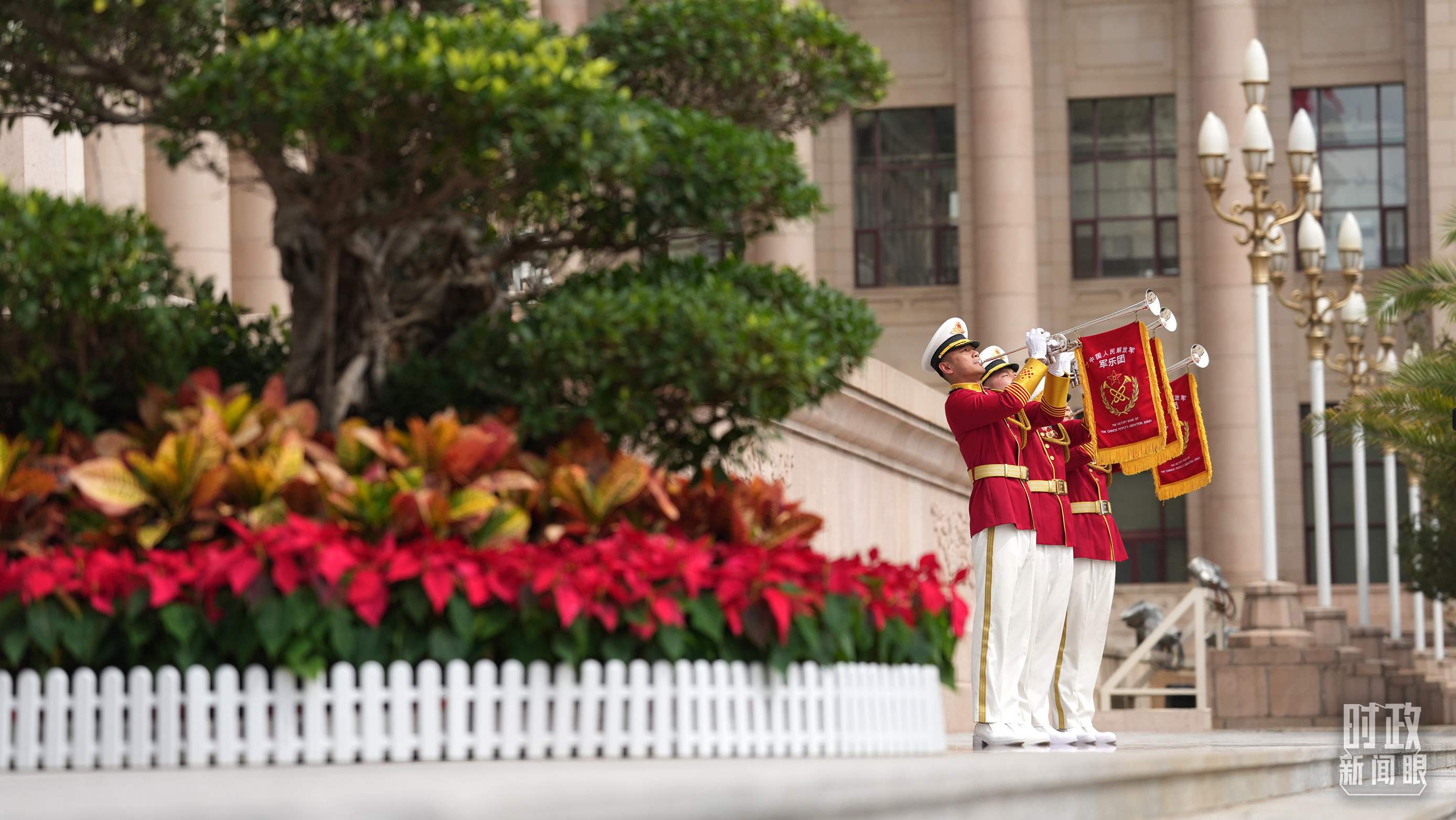 △歡迎儀式現(xiàn)場。（總臺國廣記者李晉拍攝）