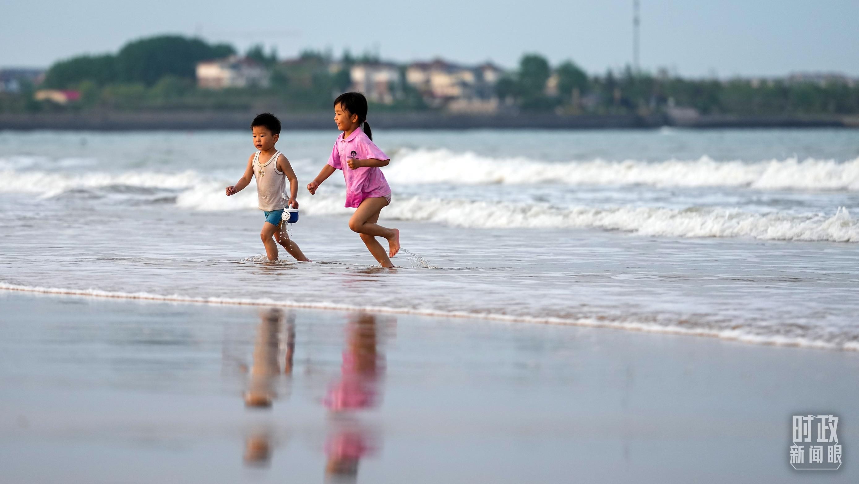 山東日照陽光海岸。（總臺國廣記者李晉拍攝）