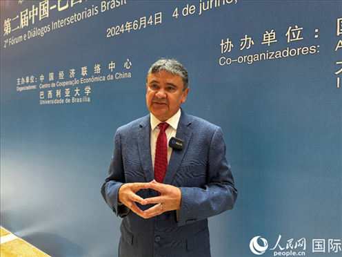 巴西社會發(fā)展部部長迪亞斯。 人民網(wǎng)記者 張榮攝
