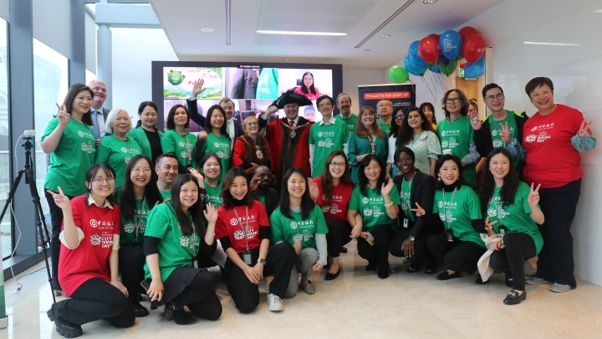 中國銀行倫敦分行參與倫敦金融城慈善日活動。資料圖片