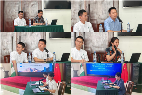 青年外交官們介紹了中國有關(guān)外交政策、對非對尼政策、等情況，并就學(xué)生們關(guān)心的問題解答。駐拉各斯總領(lǐng)館供圖