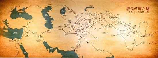 唐代絲綢之路，經(jīng)過新疆眾多地區(qū)。（圖片來源：視覺中國）