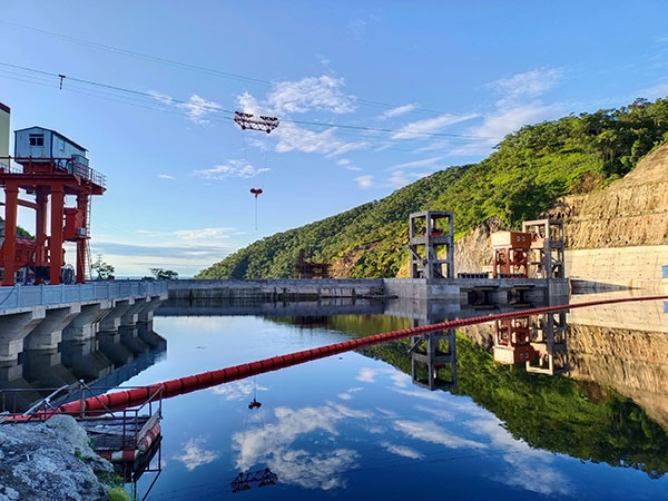 剛果（金）布桑加水電站水庫。中鐵資源集團(tuán)供圖